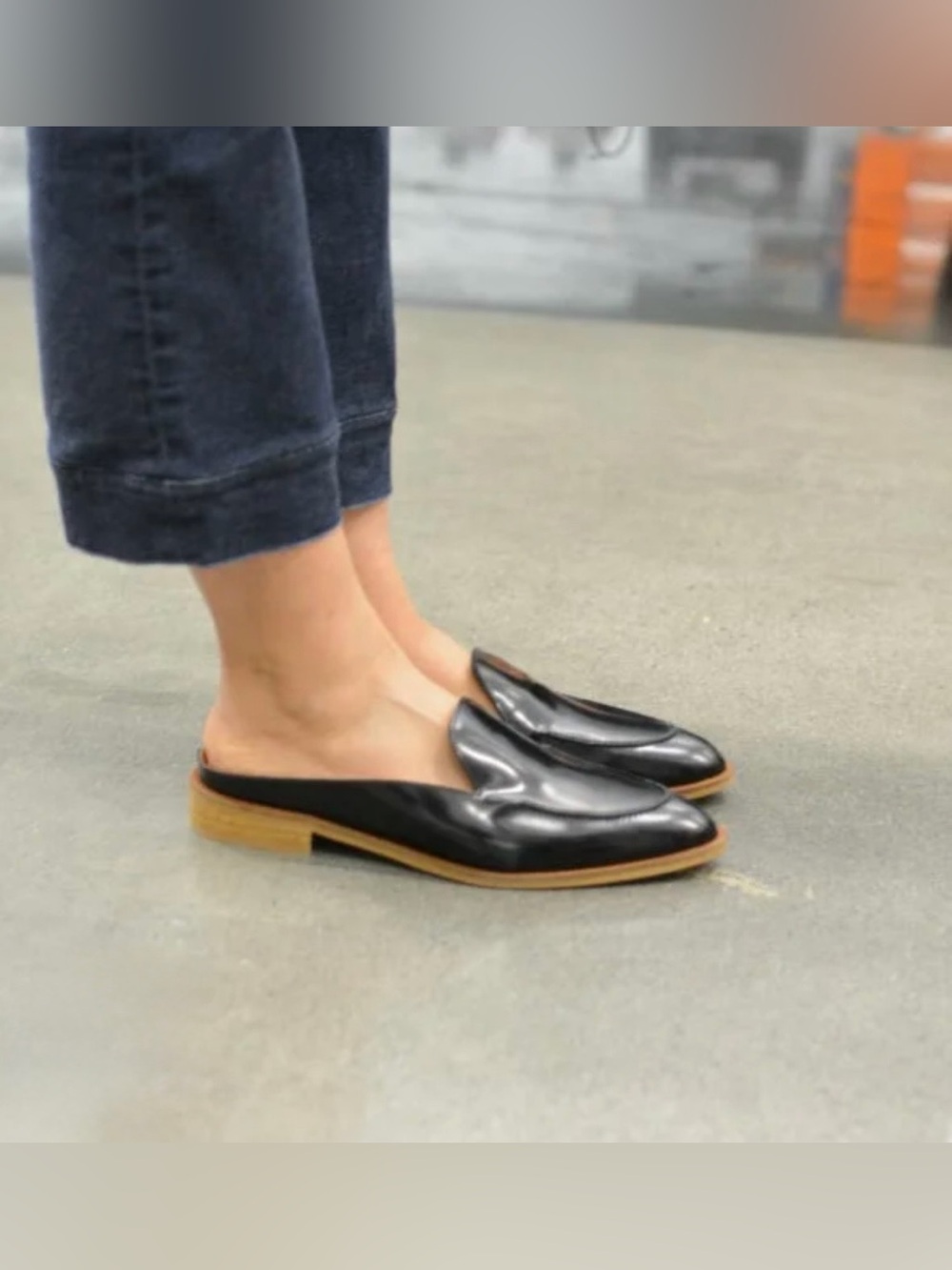 Everlane The Modern Loafer Mule in Black